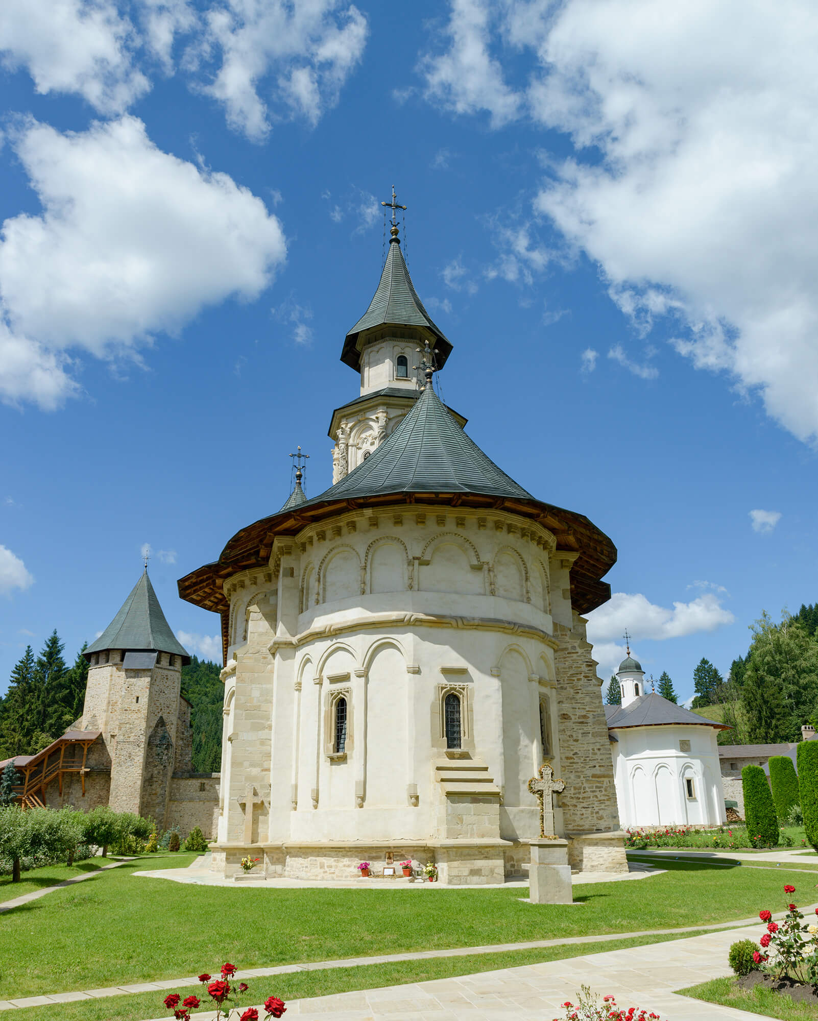 The eastern side of the princely church.