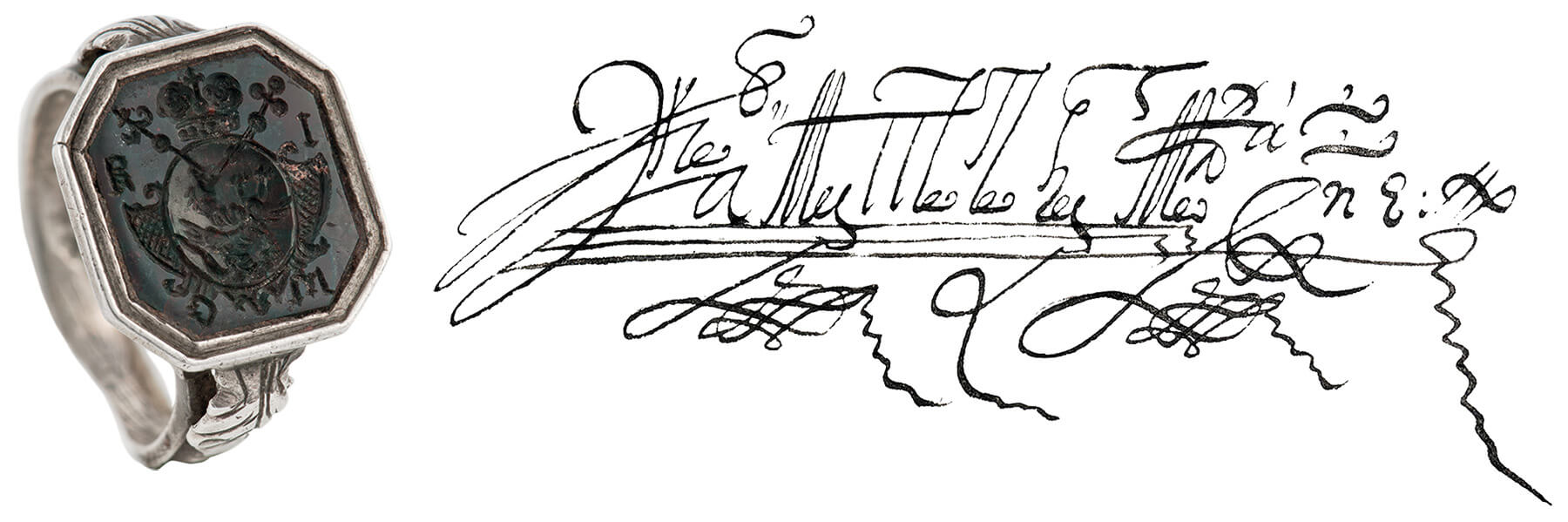 The ring with Metropolitan Jacob of Putna’s seal and his signature.